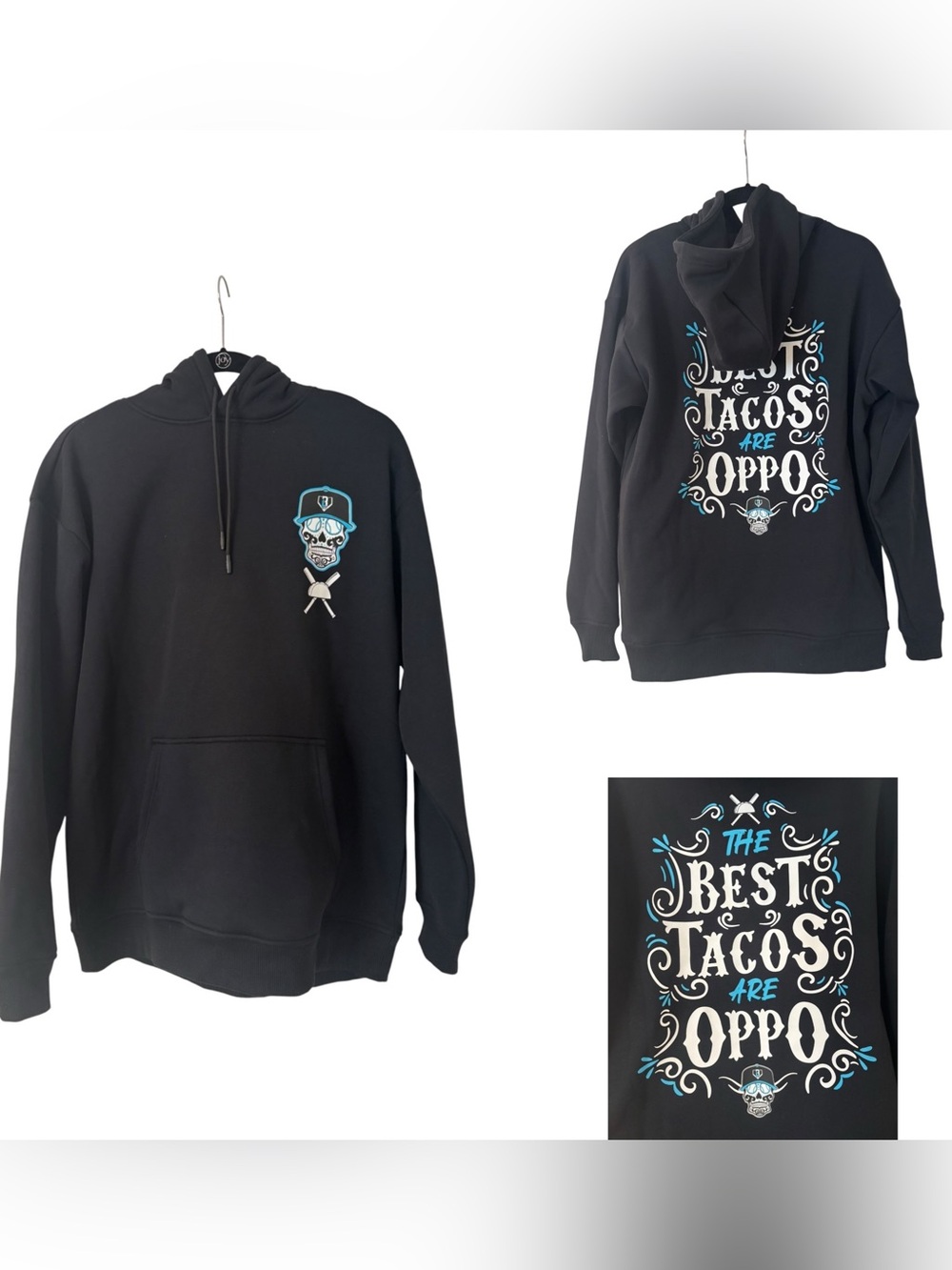 Baseball Lifestyle 101 Best Tacos Are Oppo Hooded Sweatshirt